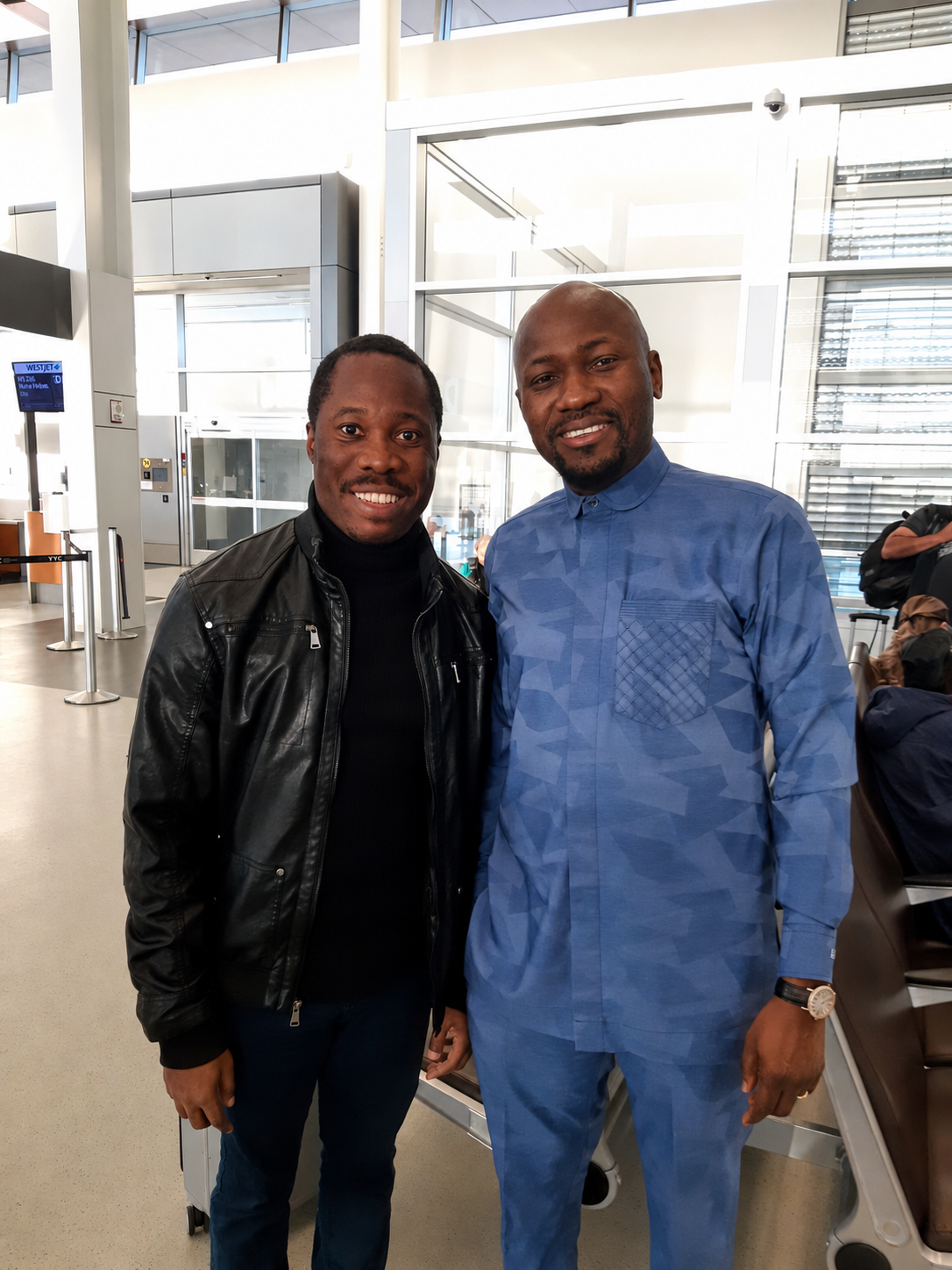 Ikhade Maro Igbape with Apostle Johnson Suleman
